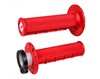Half Waffle MX Lock-On Grip Set Red